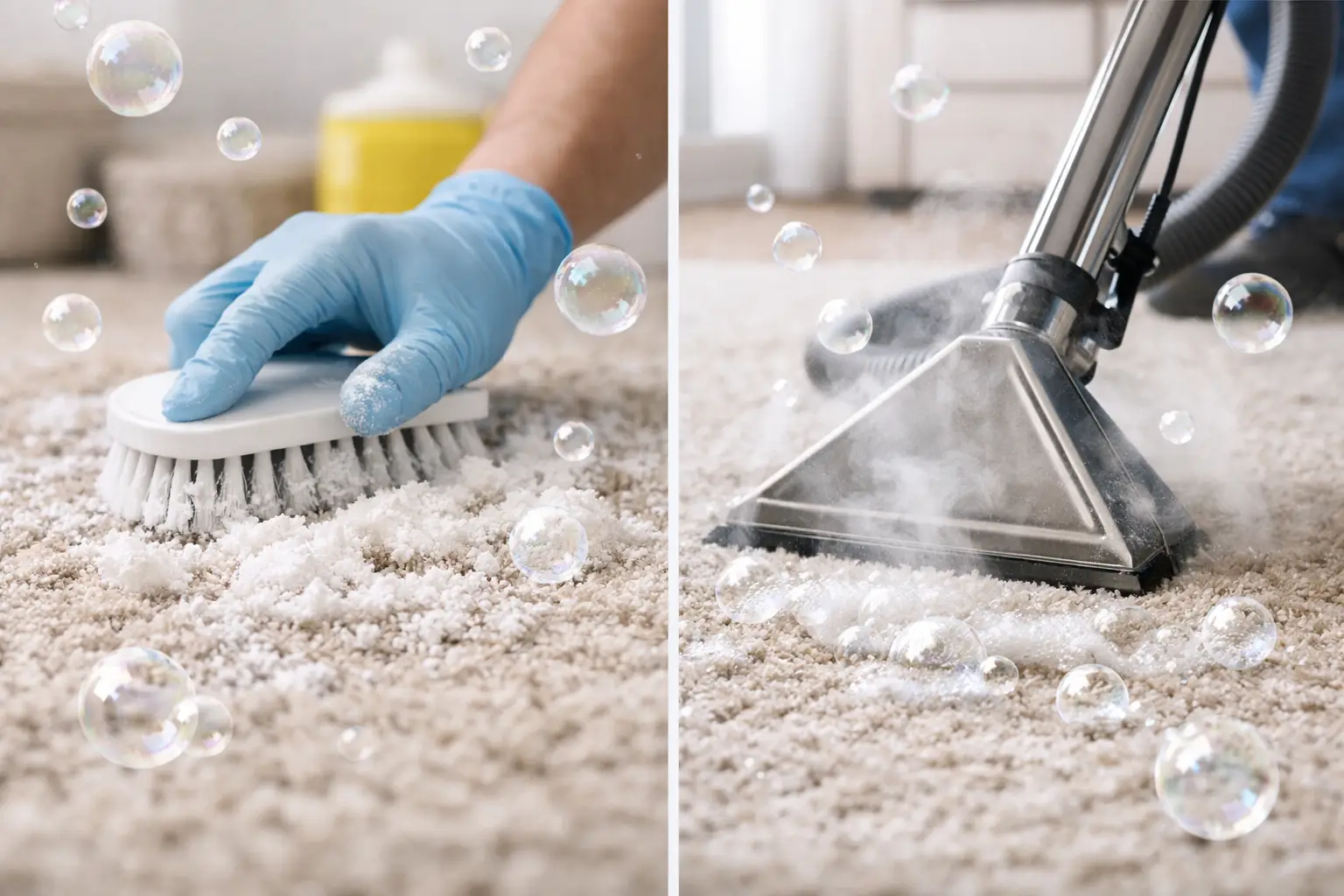 Dry Shampoo Versus Steam Cleaning for Carpets