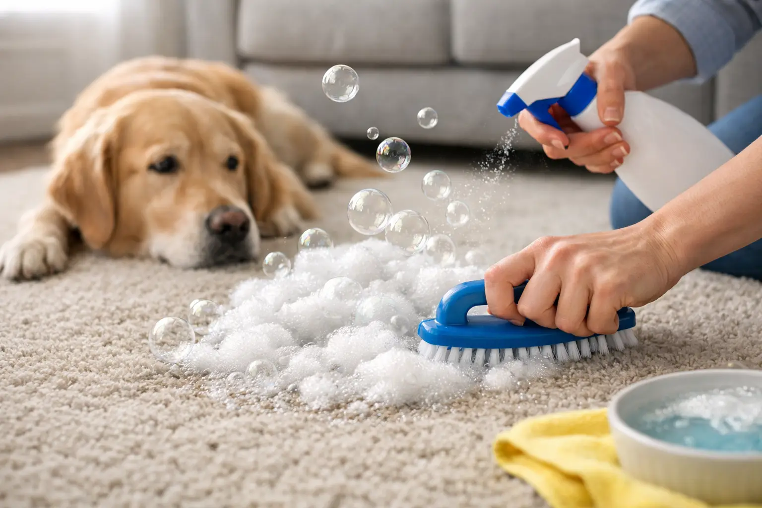 How to Remove Pet Odors From Home Carpets